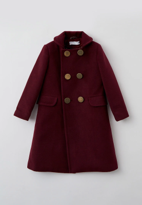 Пальто "Герман" в тёмно-бордовом цвете