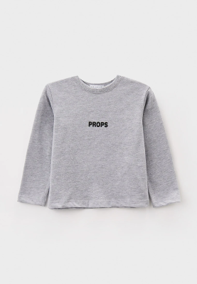 Лонгслив серый "Props" для мальчика