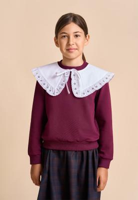 Воротник белый съемный с оборками