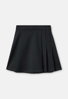 Юбка "Нана" серая из костюмной ткани