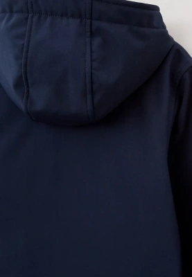 Анорак тёмно-синий из софтшелла для мальчика