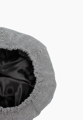 Берет серый в мёлкую клетку