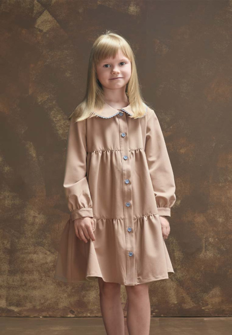 Платье бежевое "Лилак"