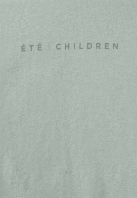 Лонгслив серо-зелёный с принтом "ETE Children"