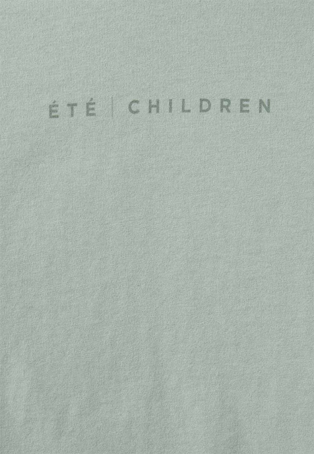 Лонгслив серо-зелёный с принтом "ETE Children"