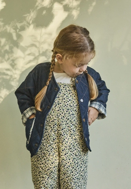Куртка тёмно-синяя "Флаффи" из денима
