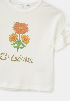 Футболка с принтом цветочек ETE Children